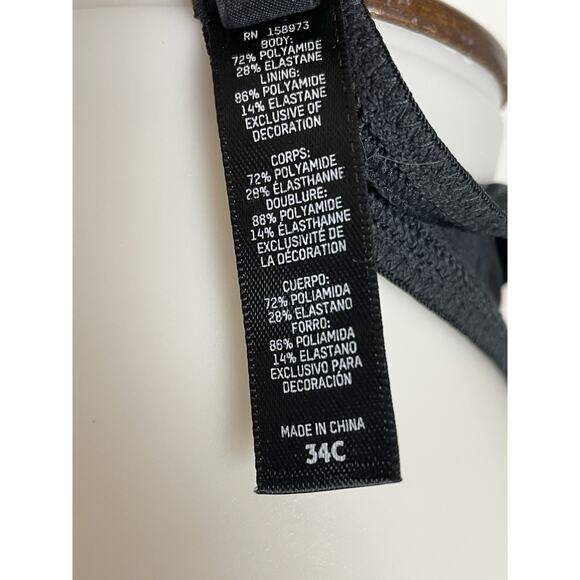 Skims Bra Lingerie Satin Mesh Lining Intimates Lounge - Picture 12 of 12